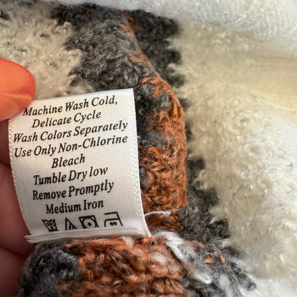 Pink Lily Striped Color Block Pullover Sweater Medium - Picture 5 of 8